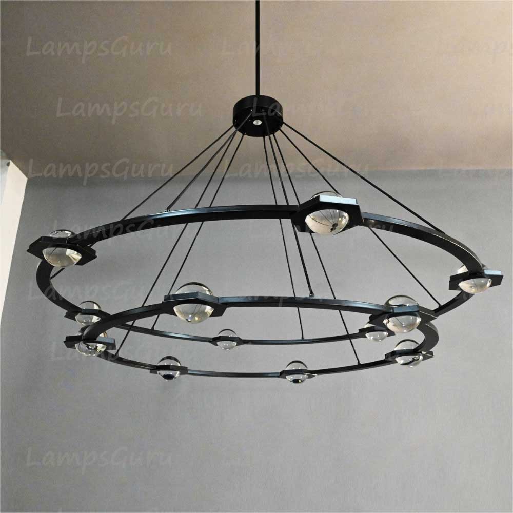 Eclatanta Two Tier Round Chandelier 60"