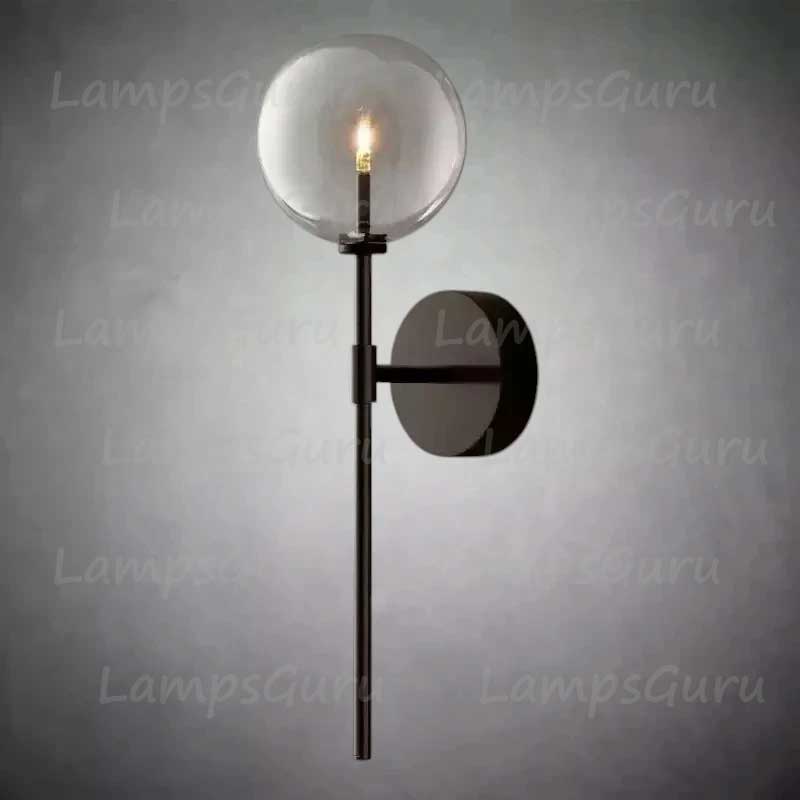 Glass Globe Sconce
