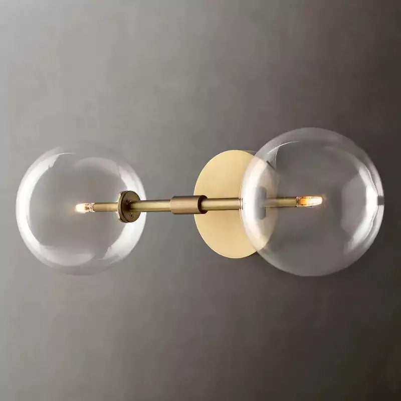 Glass Globe Linear Sconce