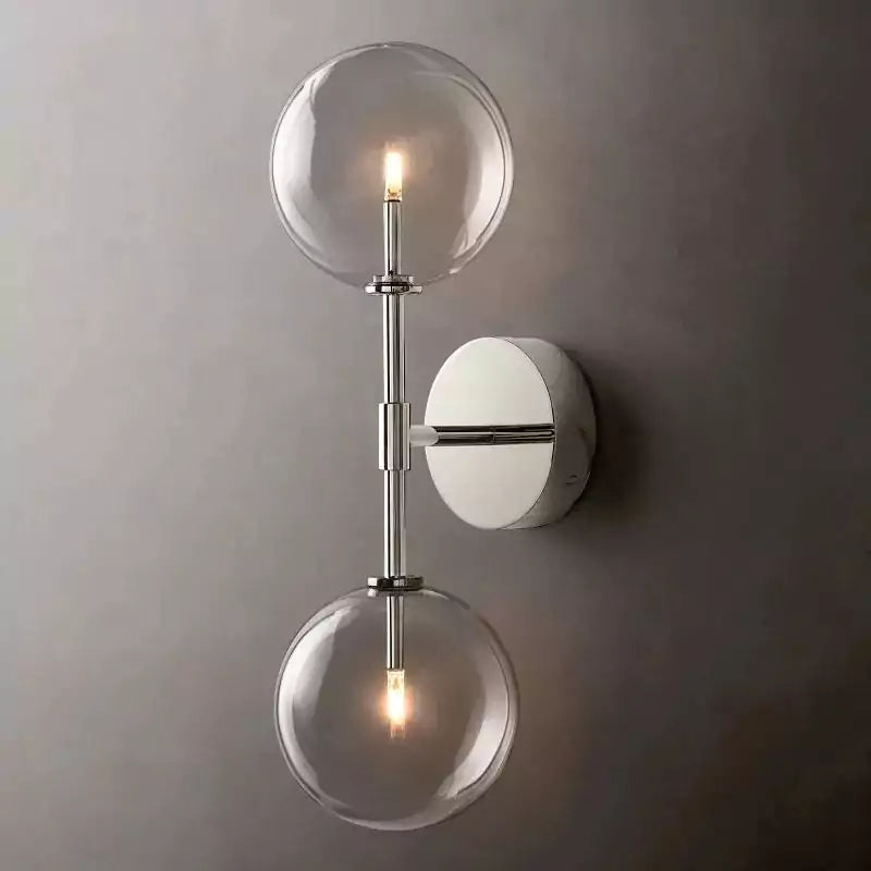 Glass Globe Linear Sconce