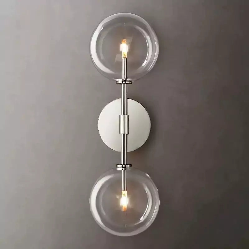 Glass Globe Linear Sconce
