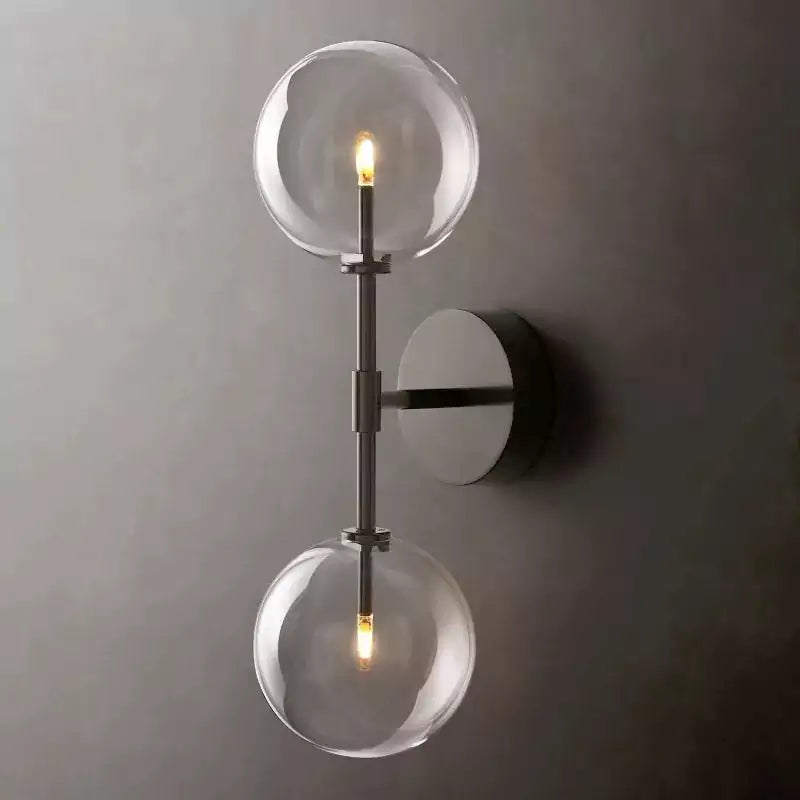 Glass Globe Linear Sconce