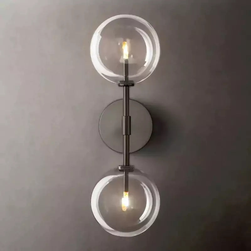 Glass Globe Linear Sconce