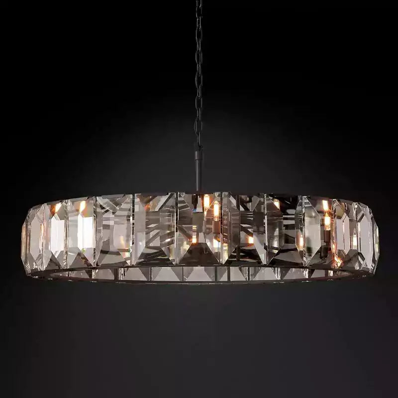 Harlowa Crystal Round Chandelier 60"