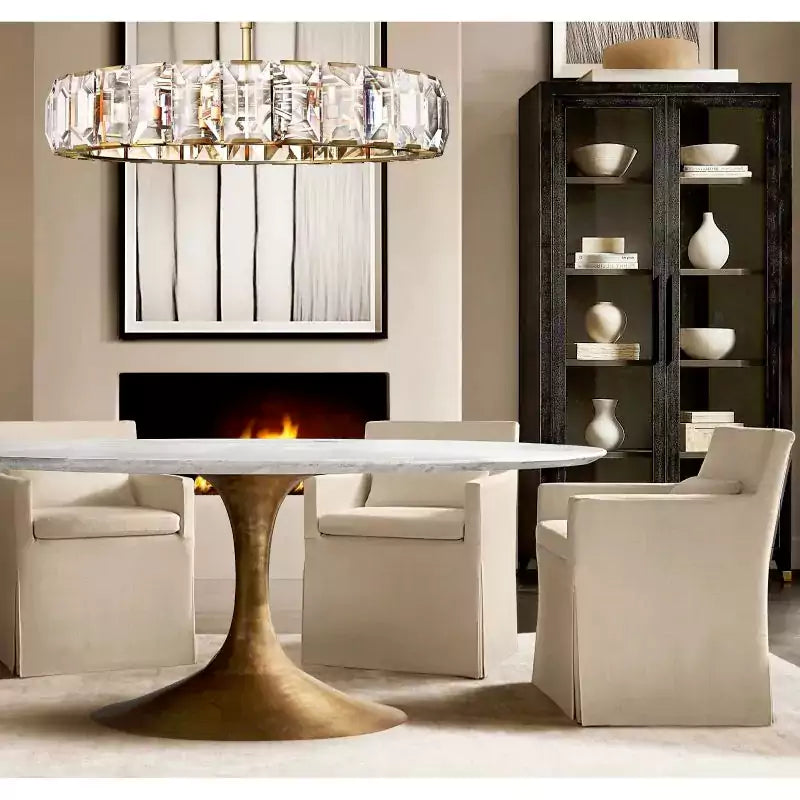 Harlowa Crystal Round Chandelier 60"