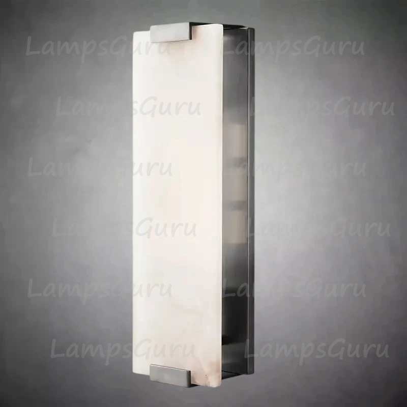 Hand-Carved Alabaster Grand Sconce