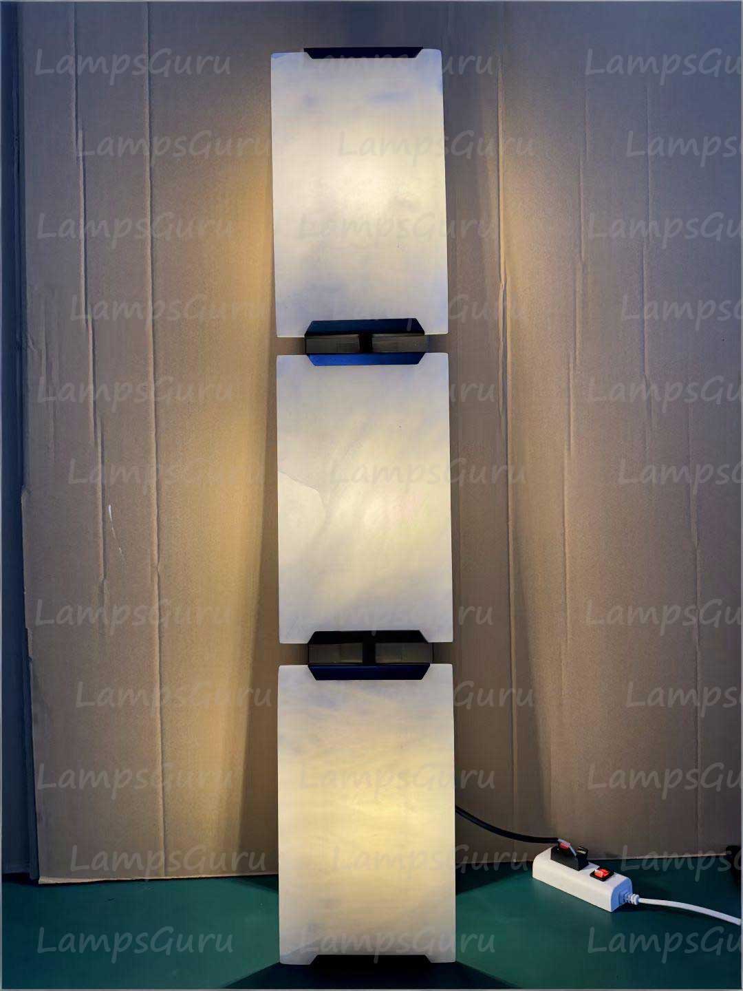 Harlowa Calcite Triple Sconce