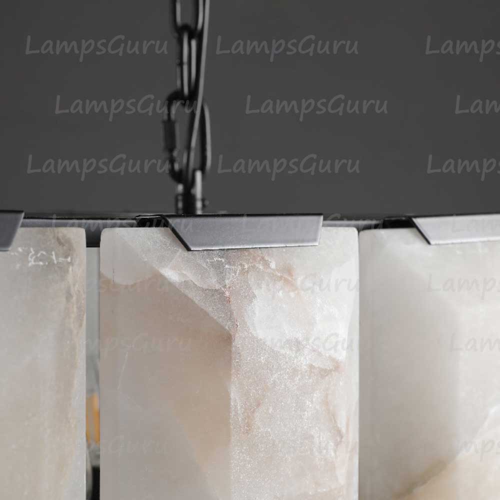 Harlowa Calcite Rectangular Chandelier 54"
