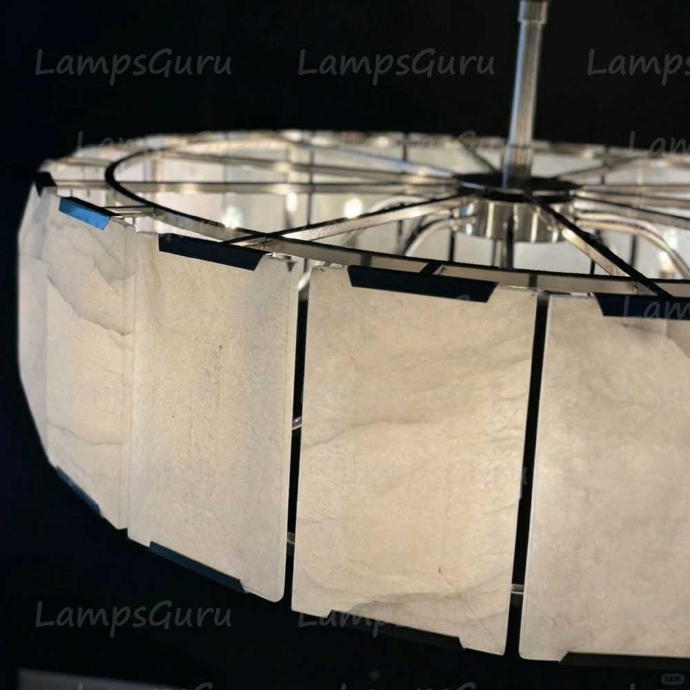 Harlowa Calcite Round Chandelier 43"