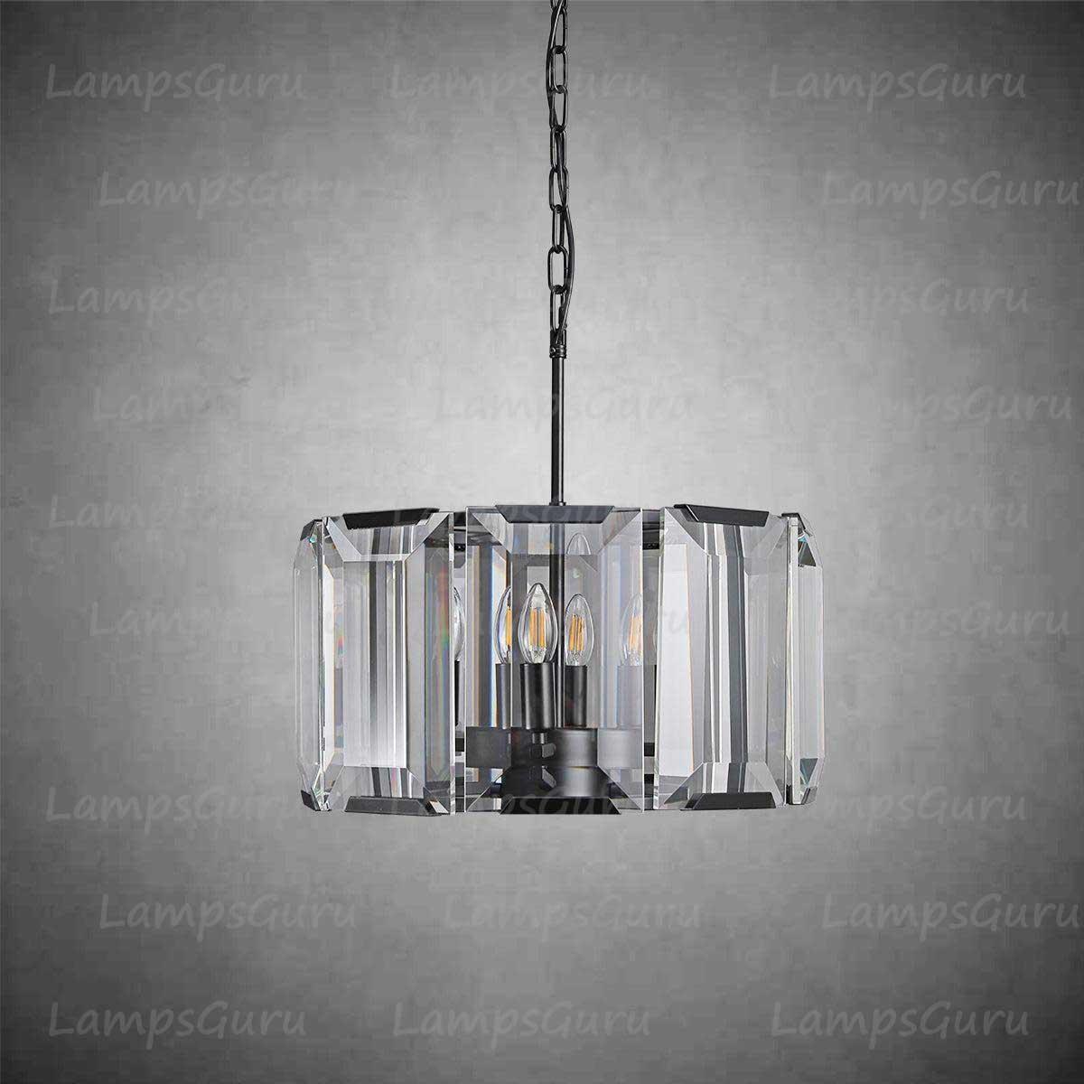 LG Harlew Crystal Round Chandelier 19"