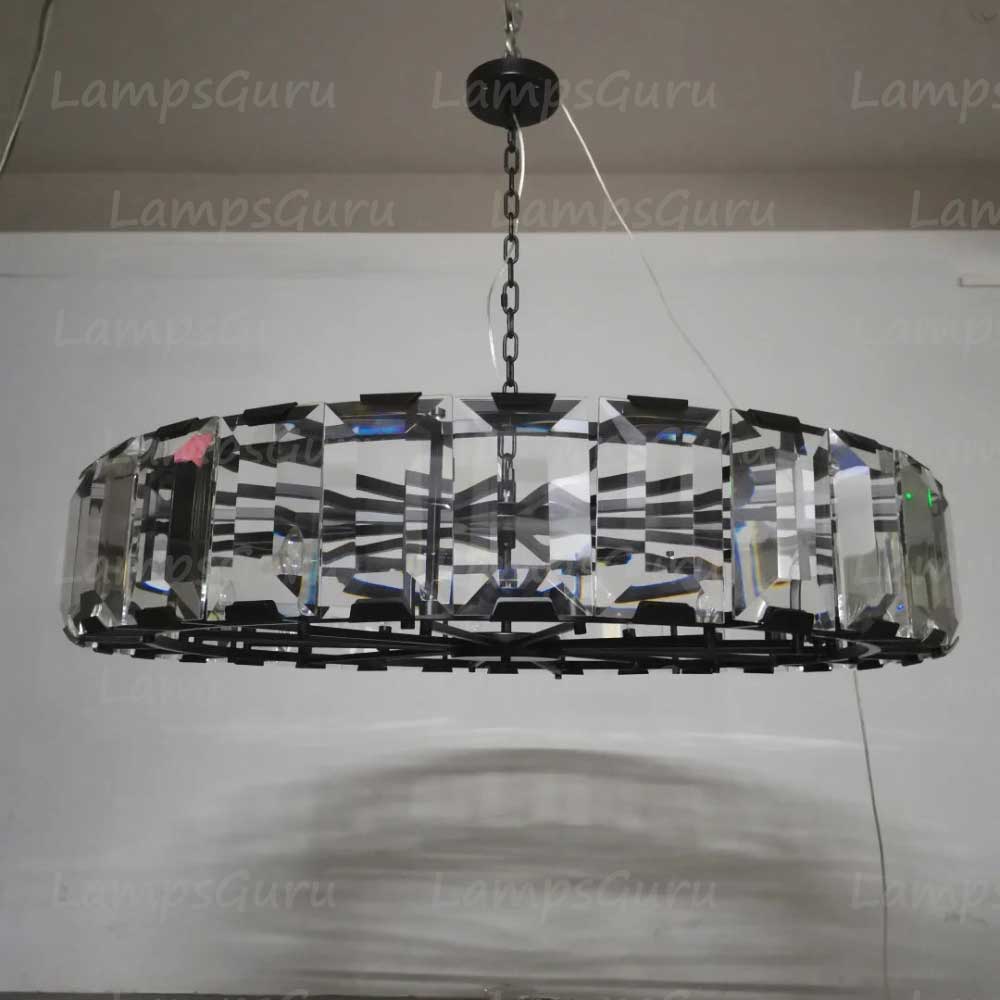 Harlowa Crystal Round Chandelier 60"