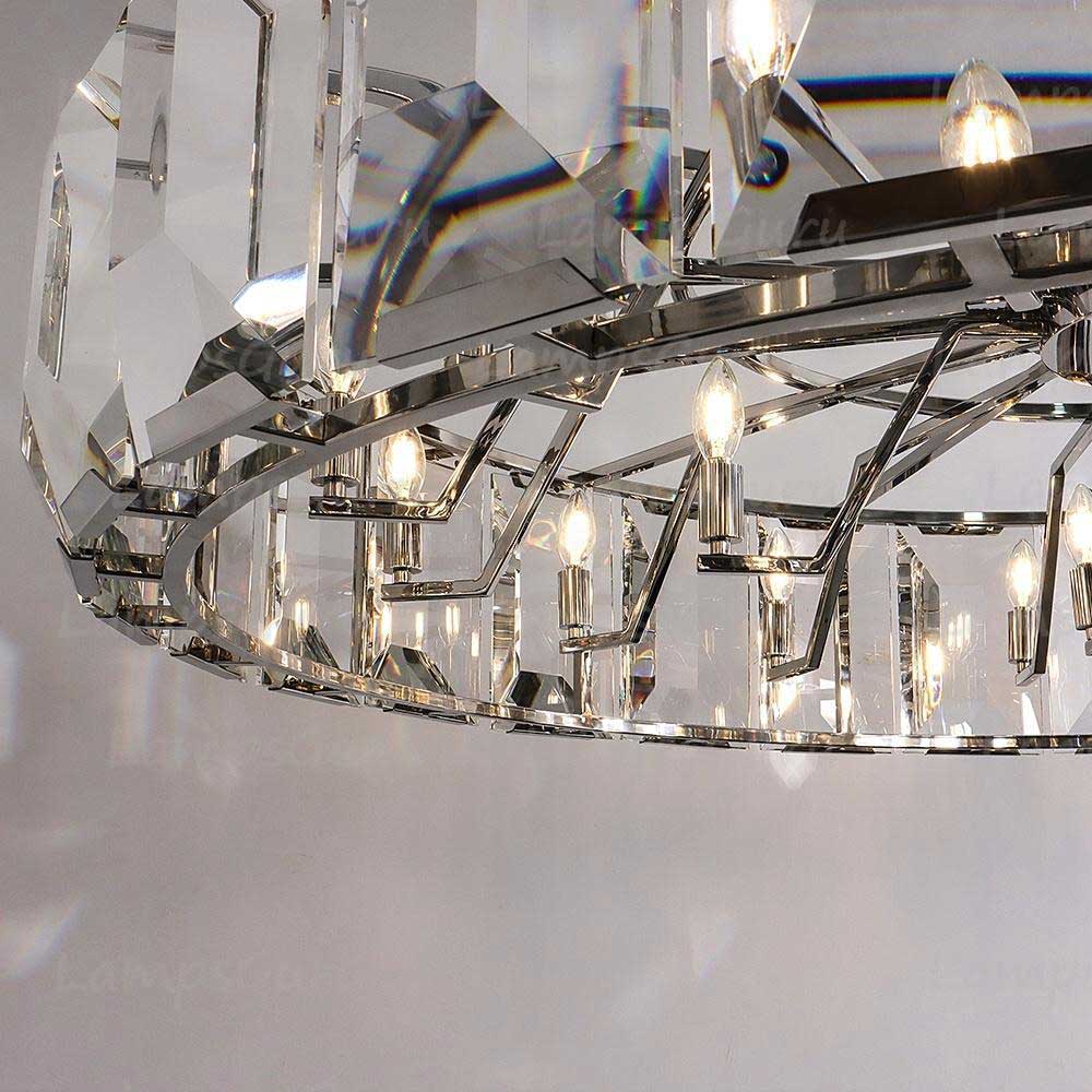 Harlowa Crystal Round Chandelier 60"