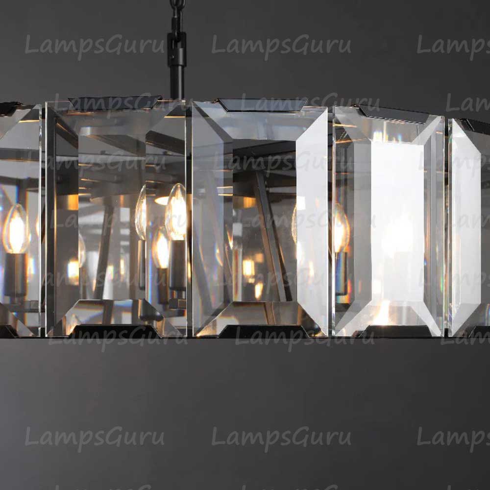 Harlowa Crystal Round Chandelier 60"