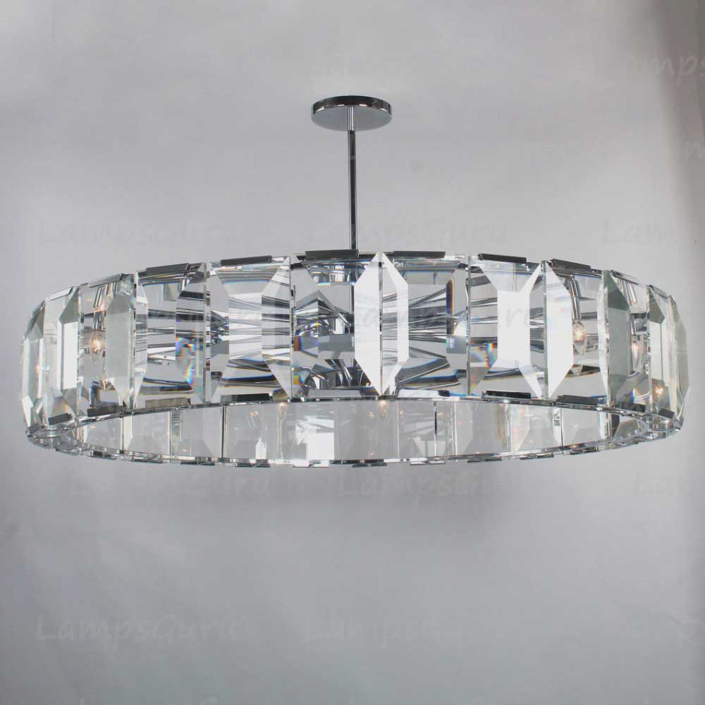 Harlowa Crystal Round Chandelier 60"