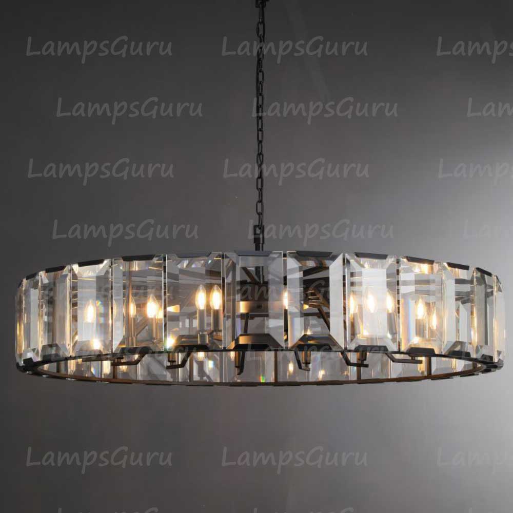 Harlowa Crystal Round Chandelier 60"