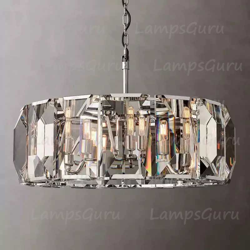 Harlowa Crystal Round Chandelier 31"