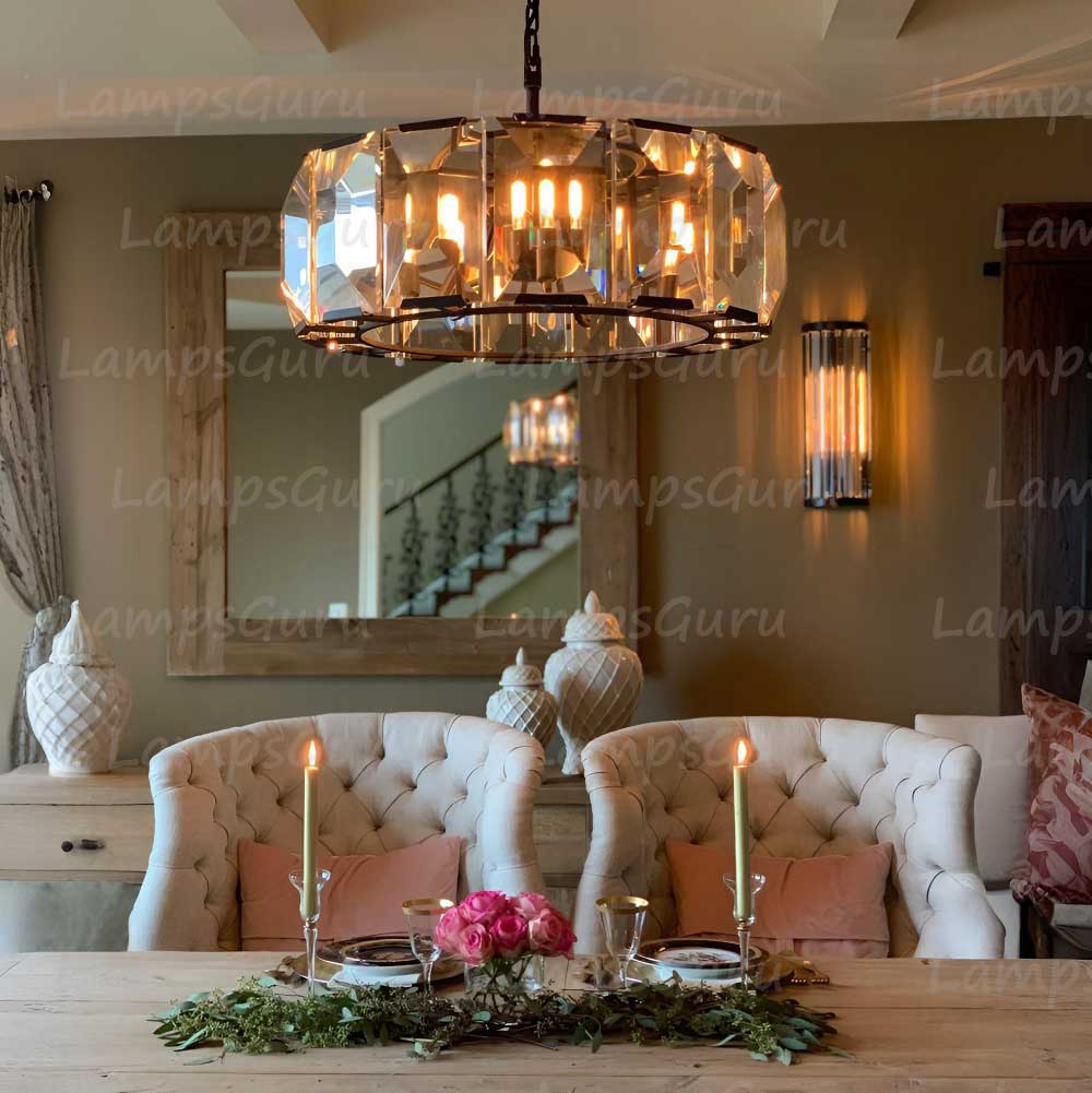 Harlowa Crystal Round Chandelier 31"