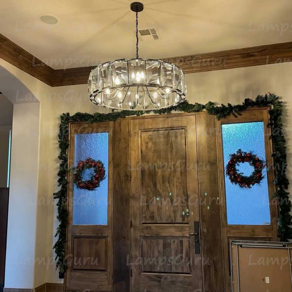 Harlowa Crystal Round Chandelier 43"