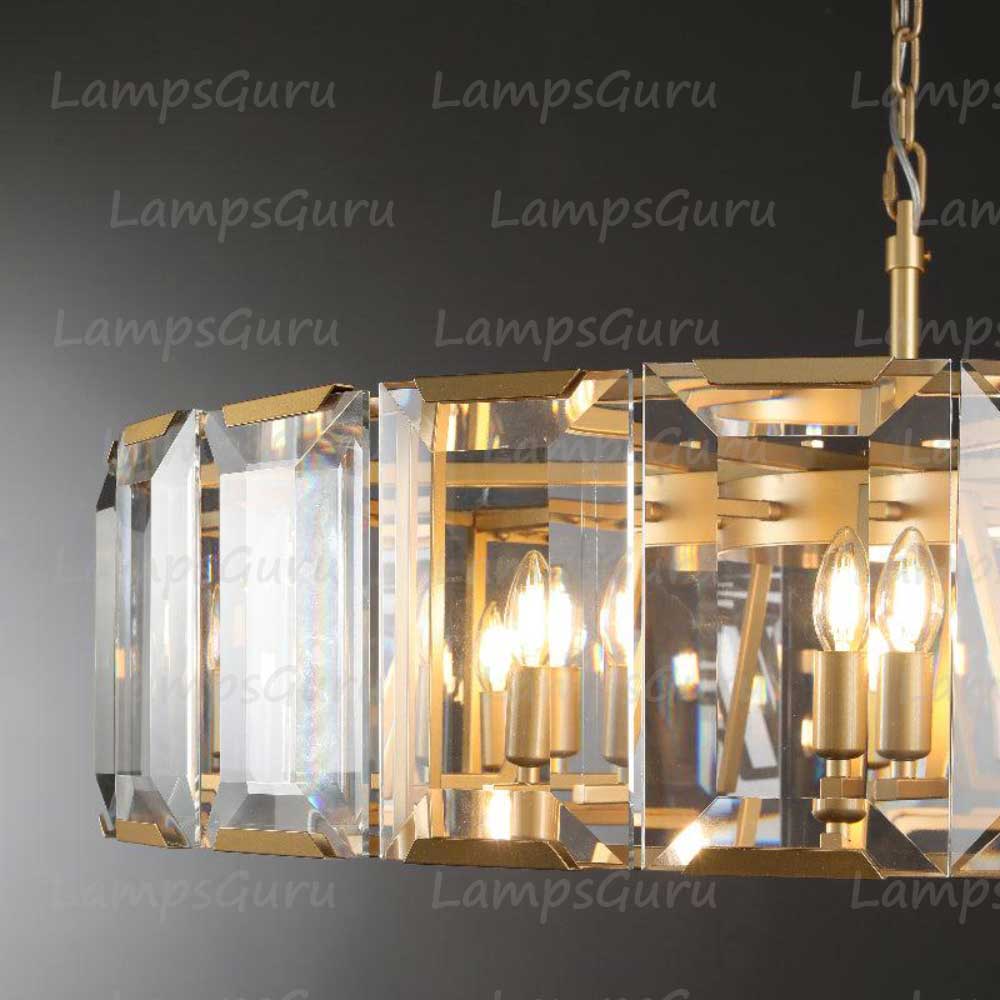Harlowa Crystal Round Chandelier 43"