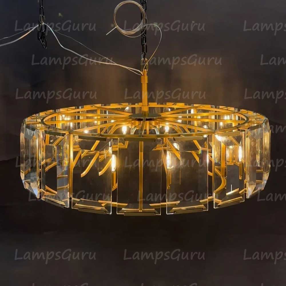 Harlowa Crystal Round Chandelier 43"
