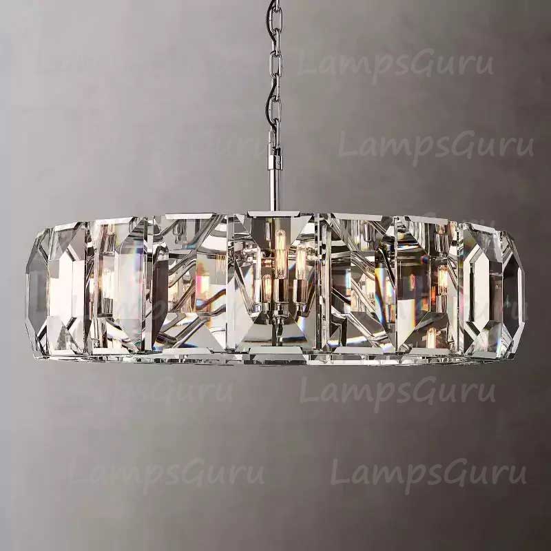Harlowa Crystal Round Chandelier 43"