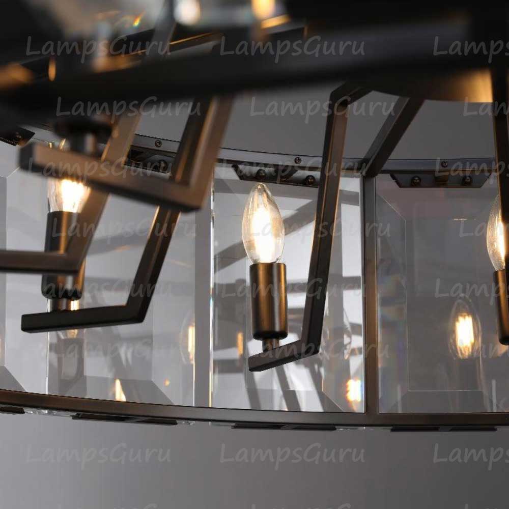 Harlowa Crystal Round Chandelier 43"