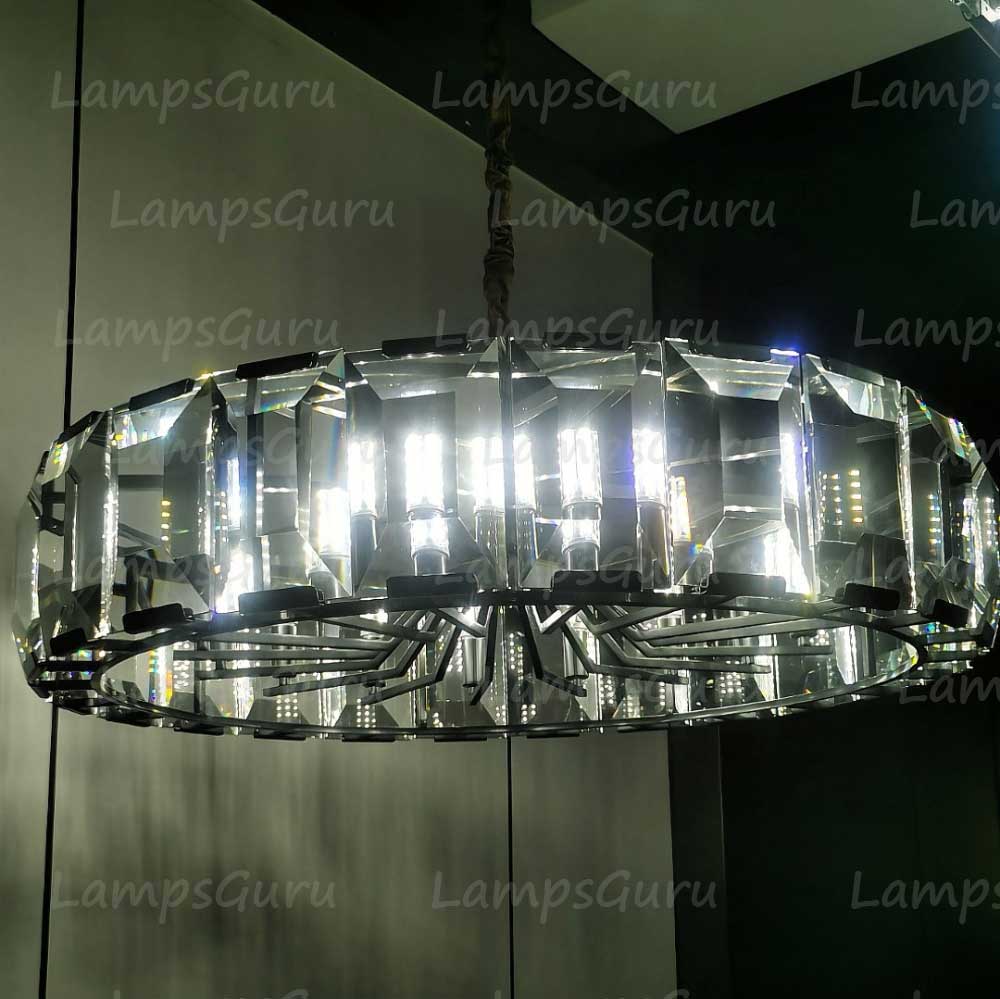 Harlowa Crystal Round Chandelier 43"