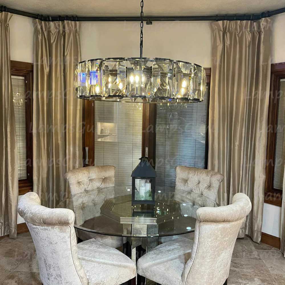 Harlowa Crystal Round Chandelier 43"