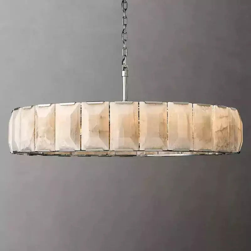 Harlowa Calcite Round Chandelier 60"