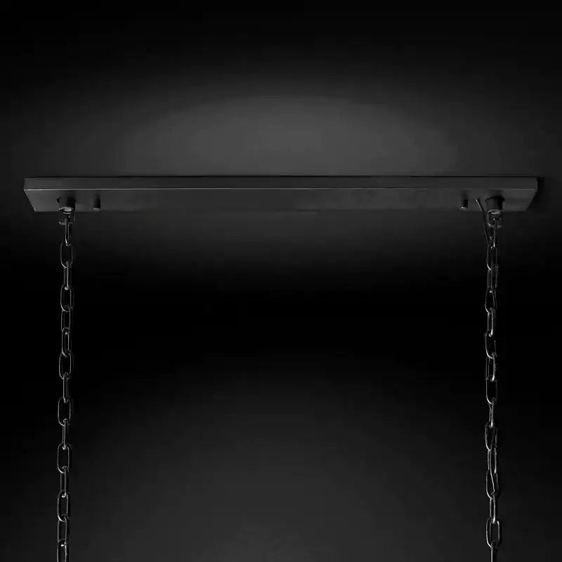 Harlowa Calcite Rectangular Chandelier 74"