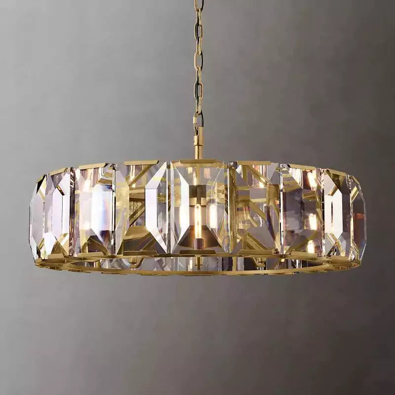 Harlowa Crystal Round Chandelier 43"