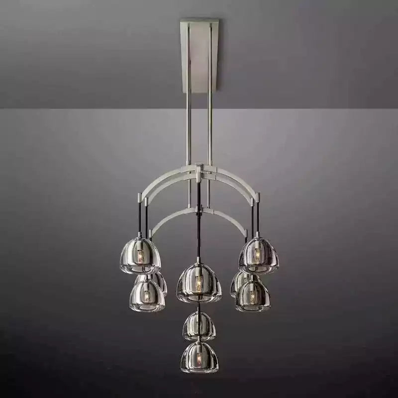 Hemispherey Linear Chandelier 54"