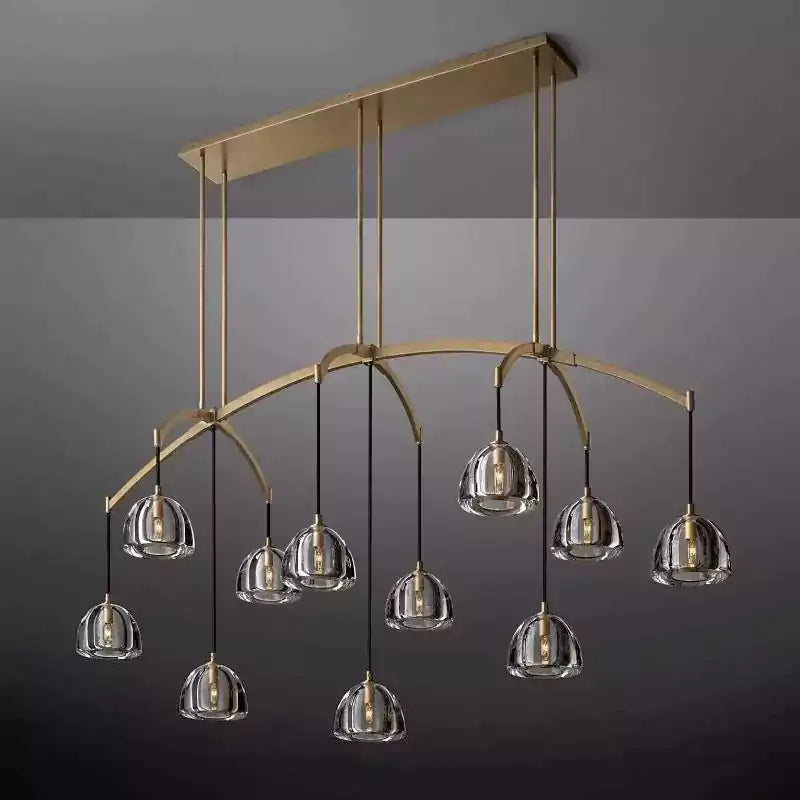 Hemispherey Linear Chandelier 72"