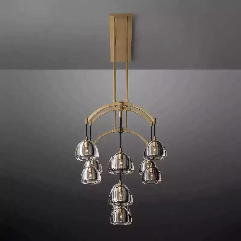 Hemispherey Linear Chandelier 72"