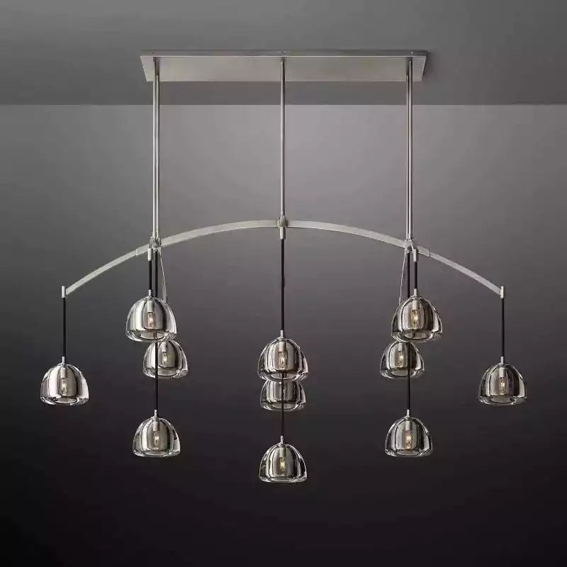 Hemispherey Linear Chandelier 72"
