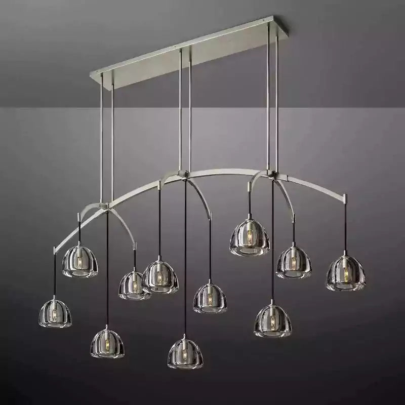 Hemispherey Linear Chandelier 72"