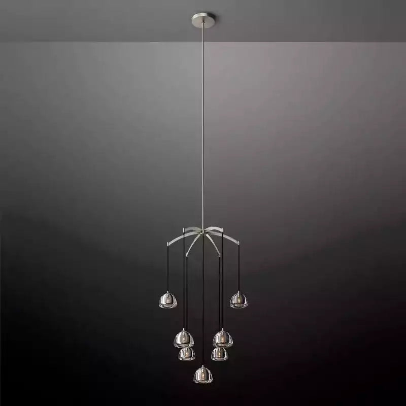 Hemispherey Round Chandelier 36"