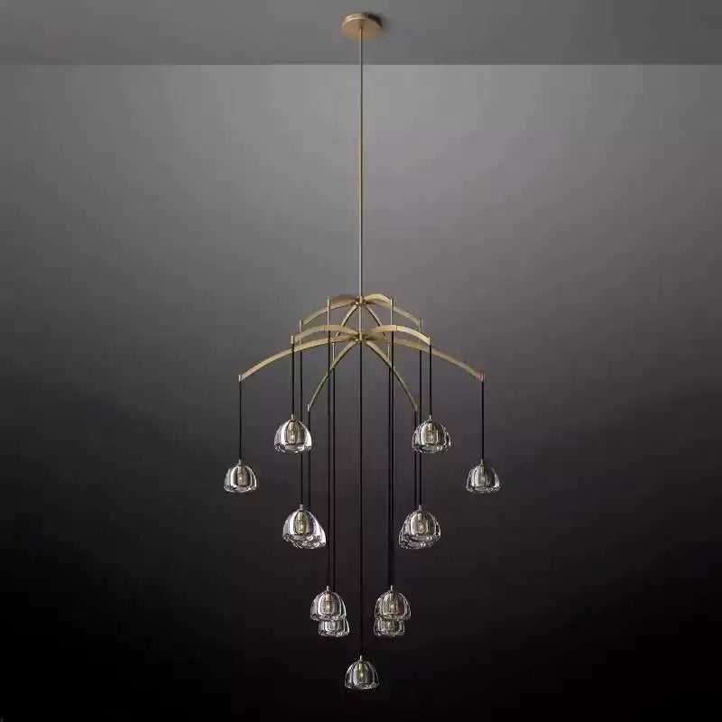 Hemispherey Round Chandelier 48"