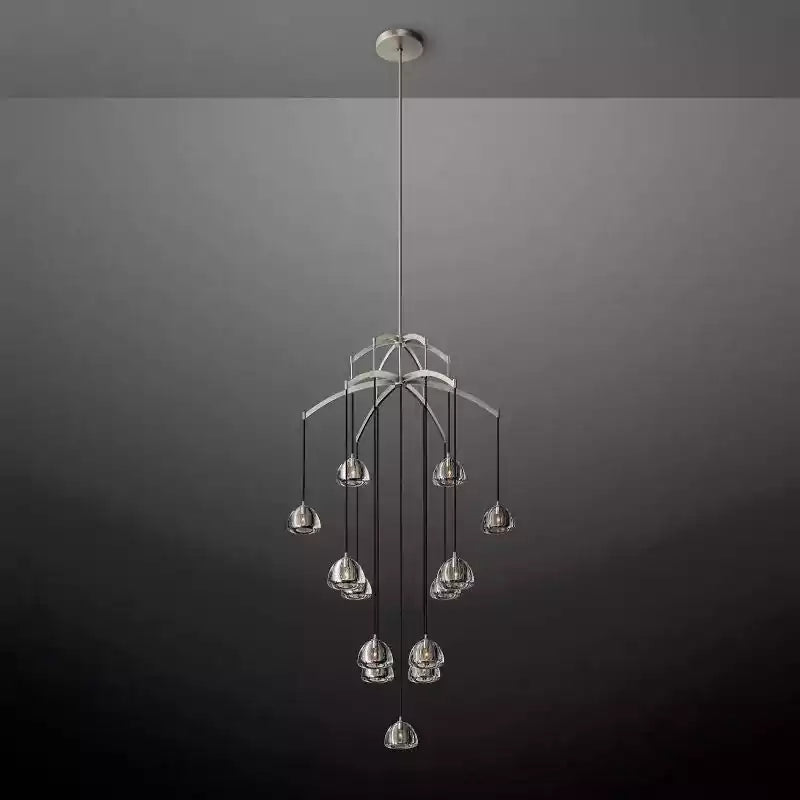 Hemispherey Round Chandelier 48"