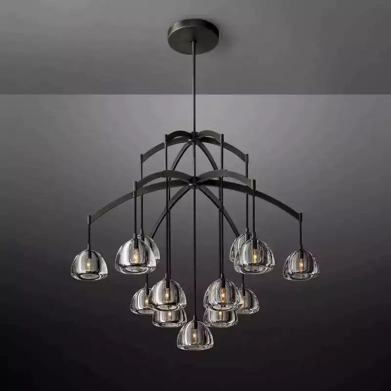 Hemispherey Round Chandelier 48"