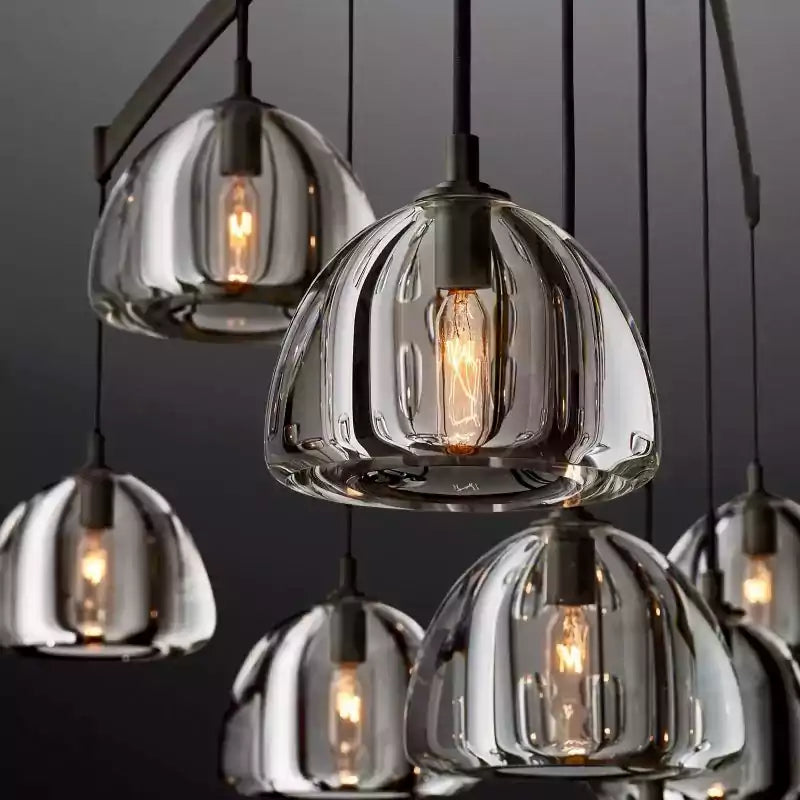Hemispherey Round Chandelier 48"