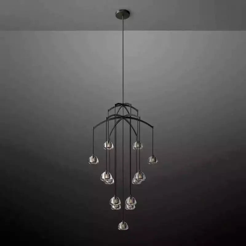 Hemispherey Round Chandelier 48"