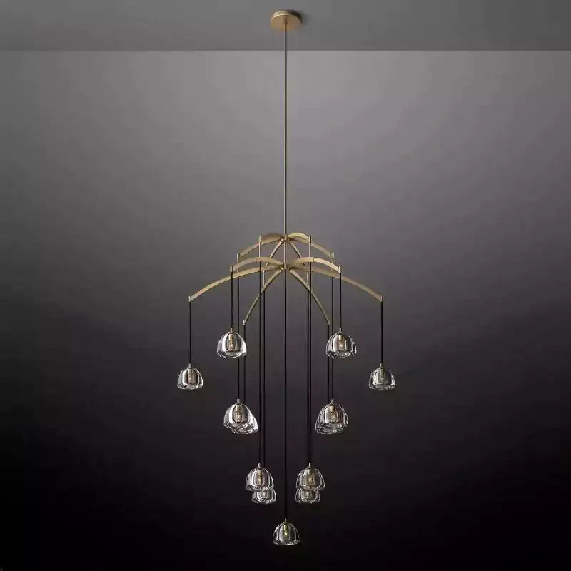 Hemispherey Round Chandelier 60"