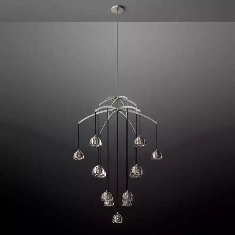 Hemispherey Round Chandelier 60"
