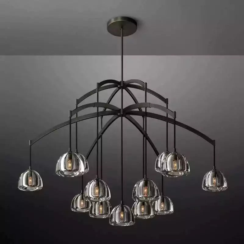 Hemispherey Round Chandelier 60"