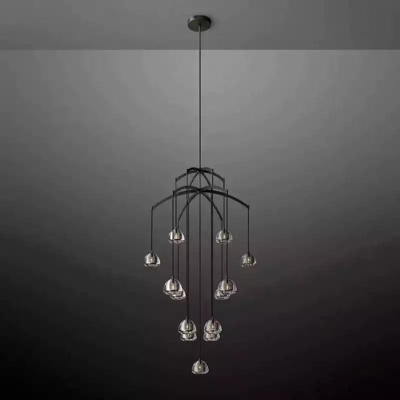 Hemispherey Round Chandelier 60"