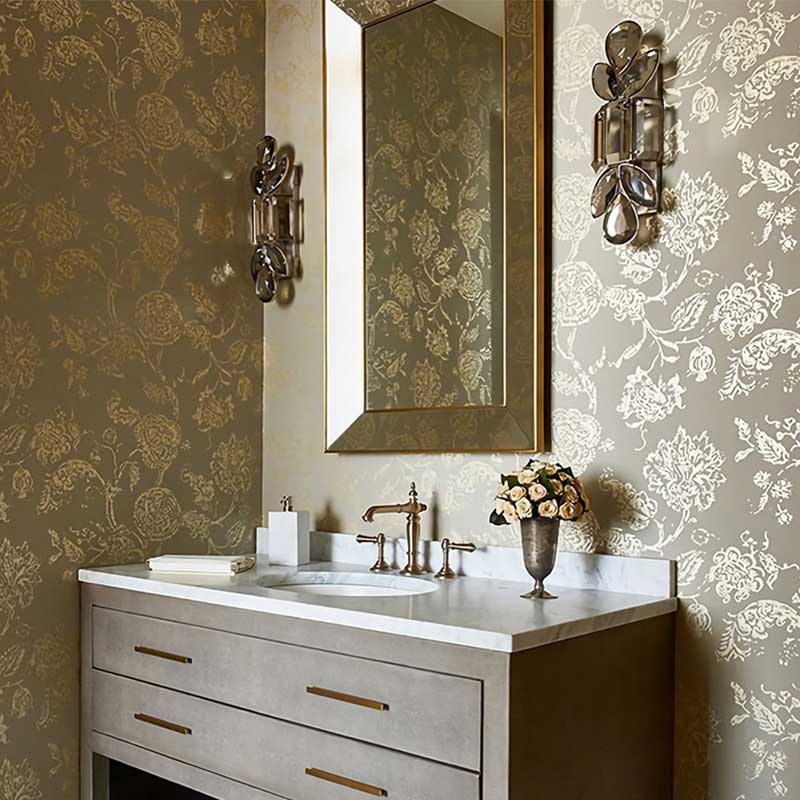 Loyd Brass Large Jewelry Crystal Wall Sconce