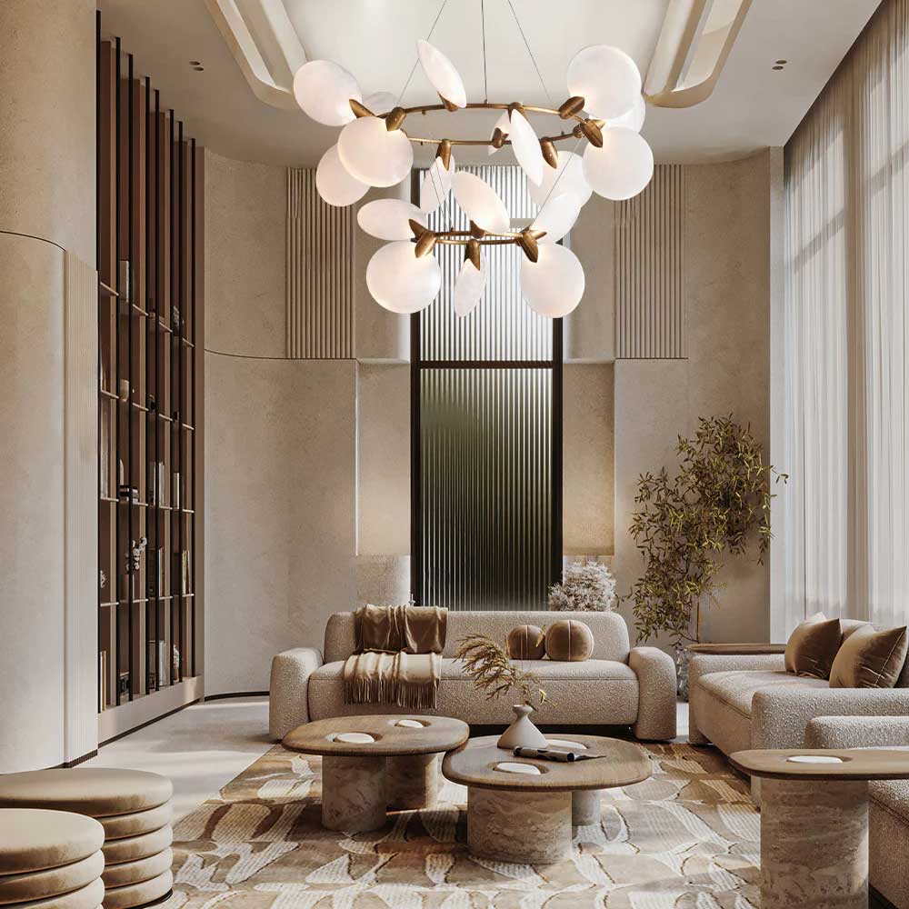 Lylay 2-Tiered Halo Chandelier