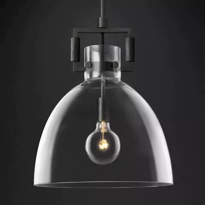 Machinista Glass Cloche Pendant Light
