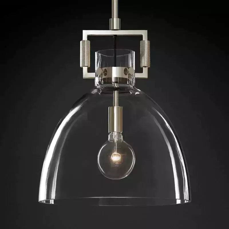 Machinista Glass Cloche Pendant Light